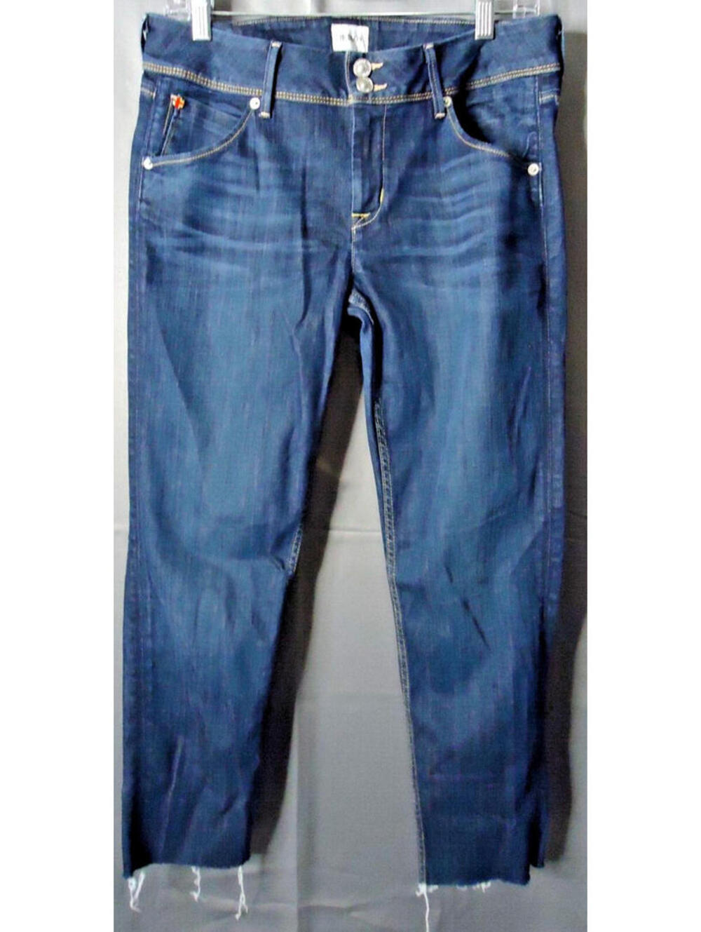 Hudson Collin Flap Skinny Jeans Womens Size 31 Dark Wash Stretch Casual Style